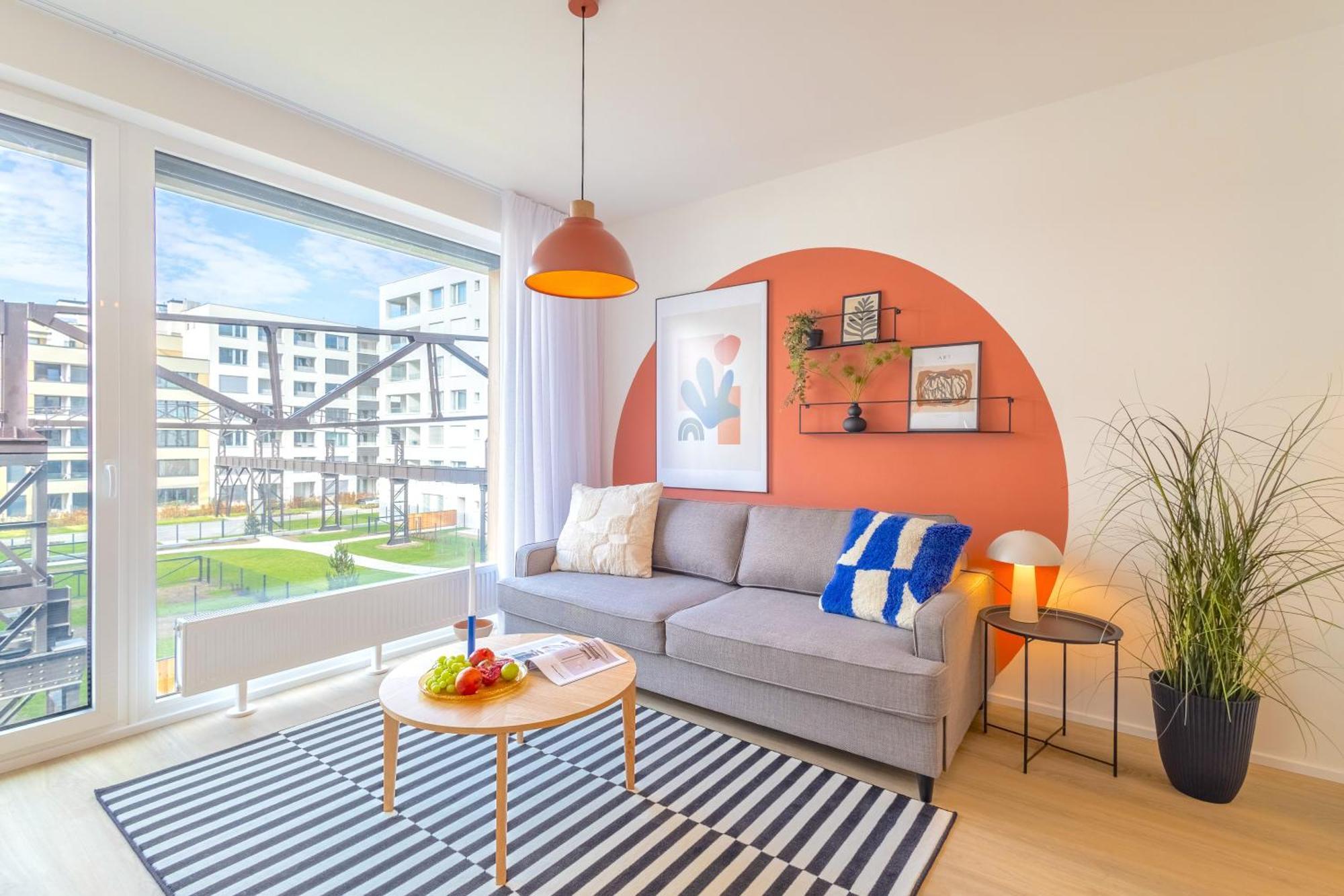 Design Apartment - Balcony, Free Parking, Yoga, 10 Mins To Center, By Gravity Prag Dış mekan fotoğraf