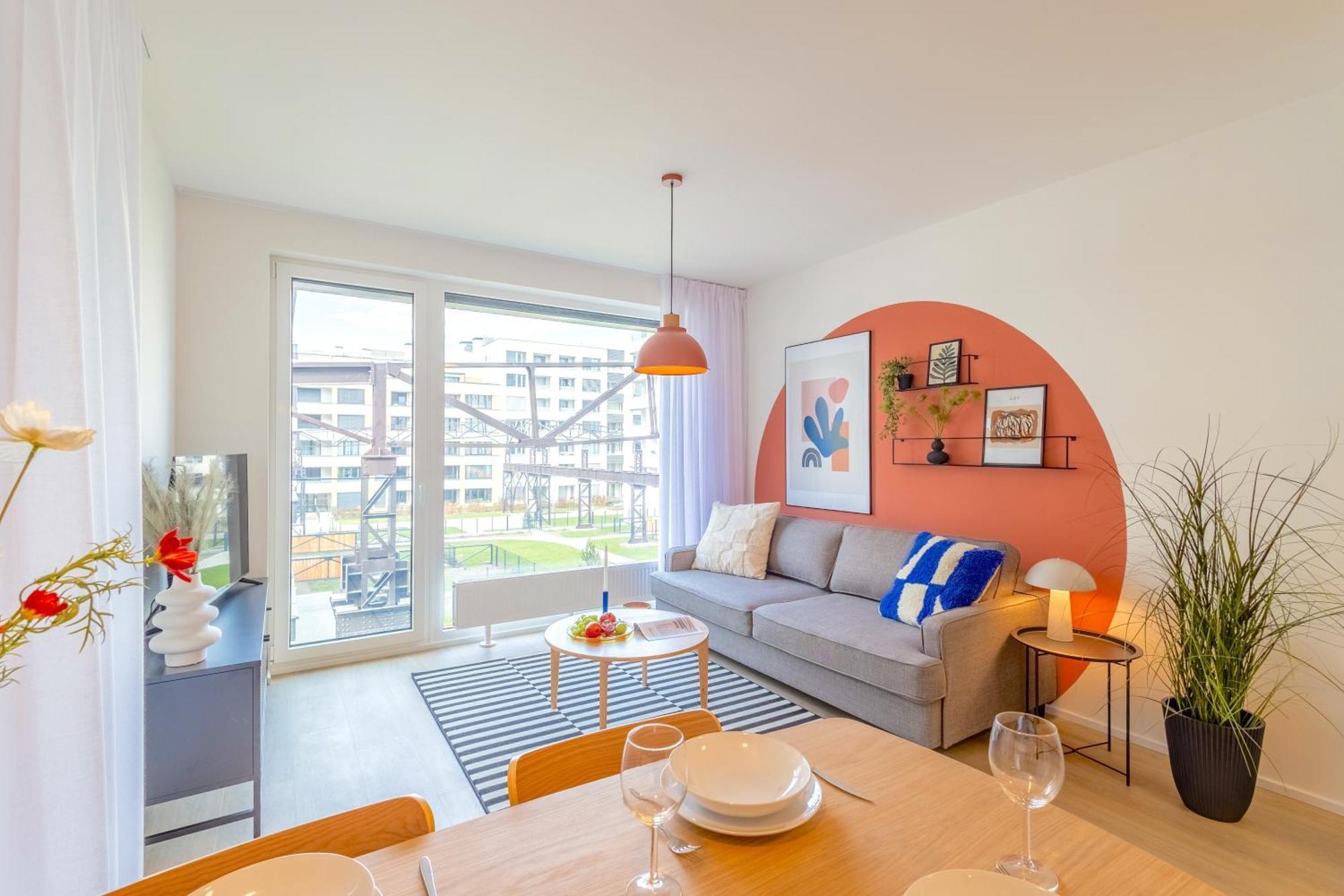 Design Apartment - Balcony, Free Parking, Yoga, 10 Mins To Center, By Gravity Prag Dış mekan fotoğraf