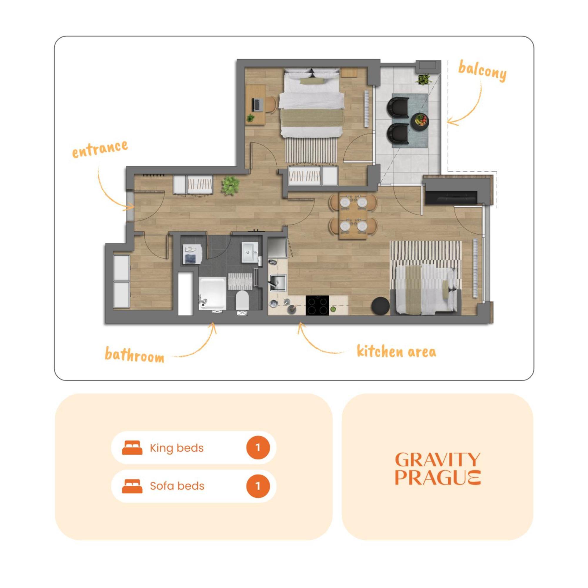 Design Apartment - Balcony, Free Parking, Yoga, 10 Mins To Center, By Gravity Prag Dış mekan fotoğraf